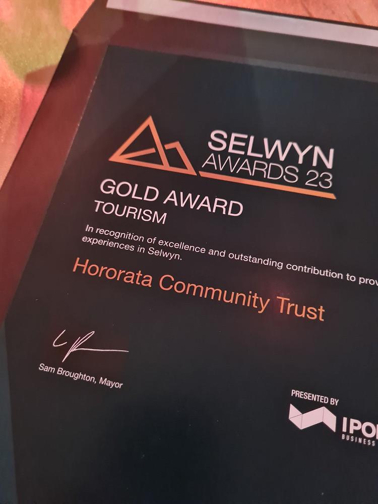 Gold for the Hororātā Community Trust